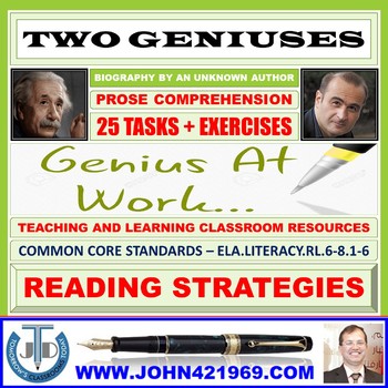 Preview of TWO GENIUSES - BIOGRAPHY COMPREHENSION - TASKS AND EXERCISES
