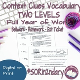 TWO Levels of Vocabulary Curriculum for Middle School - Di