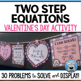 TWO STEP EQUATIONS VALENTINE'S DAY ACTIVITY