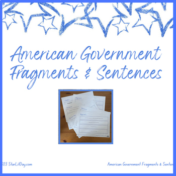 Preview of TWR - Fragments & Sentences - US Government