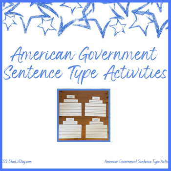 Preview of TWR - Types of Sentence - US  Government