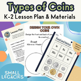 TYPES OF COINS | Money for K-2, Coin Matching Worksheets