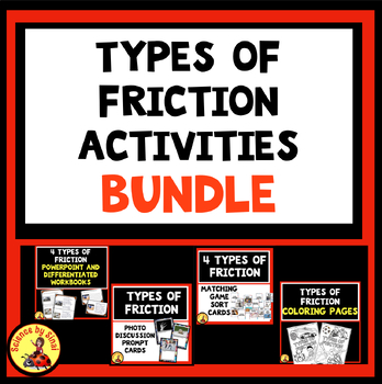 Preview of TYPES OF FRICTION Activity Bundle MS-PS2-2