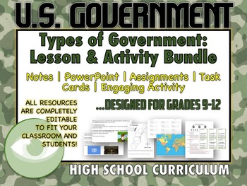 high school government lesson plans