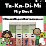 Takadimi Rhythm Flipbook  with Body Percussion - Music Ed.