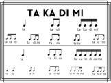 TaKaDiMi Rhythm Syllable Poster
