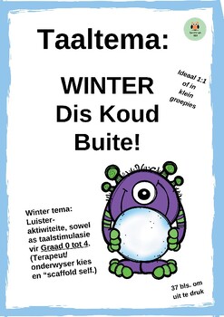 Preview of Taaltema: Winter (Dis Koud Buite!)