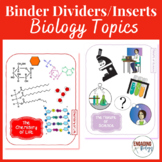 Tabbed Biology Binder Inserts Interactive Notebooks