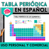 Tabla periódica - Periodic Table in Spanish - Uso personal