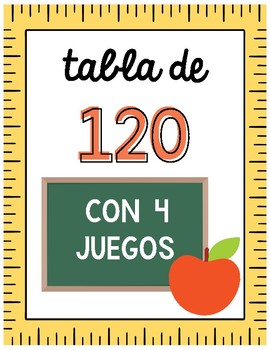 Preview of Tablas de 120 con 4 juegos - no prep!