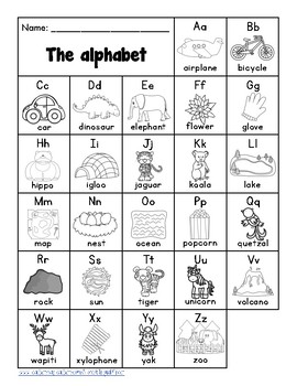 Tarjetas y tablas del alfabeto - Alphabet Cards and Charts by Bilingual ...