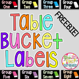Table Bucket Labels - FREEBIE!