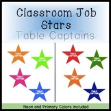 Classroom Job Signs for Table Captains