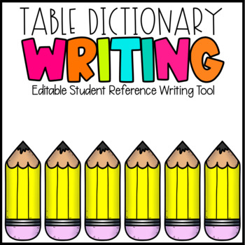Preview of Table Dictionary Student Reference Writing Tool