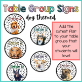 Table Group Signs | Dog Themed