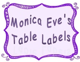 Table Labels