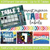Table Labels - Masterpieces