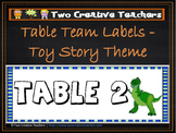 Table Labels Team Labels Toy Story Theme