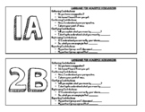 Table Labels with Language for Academic Discussion