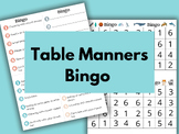 Table Manners BINGO Game | Dining Etiquette Game