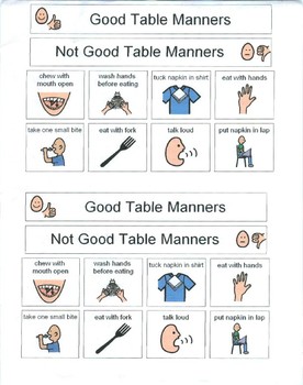 bad table manners for kids