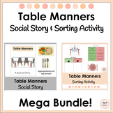 Table Manners Social Story and Sorting Bundle