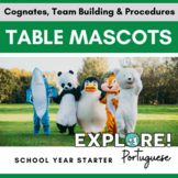 Portuguese | EDITABLE Table Mascots: Beginning of Year Cog