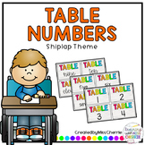 Table Numbers 1-20 (Shiplap Theme)