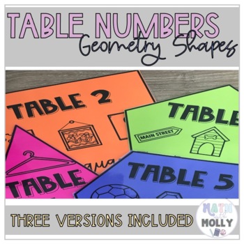 Preview of Table Numbers Geometry Based