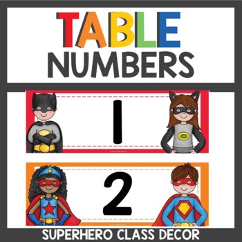 superhero table