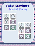 Table Numbers (Nautical Theme) FREEBIE