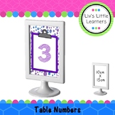 Ikea Frame Table Numbers (clipboards)