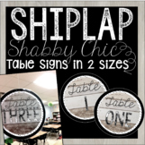 Table Signs / Labels - Shiplap Shabby Chic Wood Theme