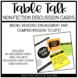 Table Talk Nonfiction Discussion Cards | Use With Any Text