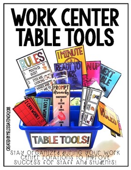 Table Tools- Work Center Organization Tools