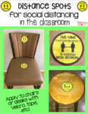 Distance Spots (Signs for Social Distancing in the Classroom)