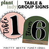 Table and Group Signs for Classroom Management  -  Boho Pl