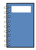 Table-lined Notebook Designs (Blue)