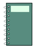 Table-lined Notebook Designs (Green)