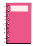 Table-lined Notebook Designs (Pink)
