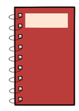 Table-lined Notebook Designs (Red)