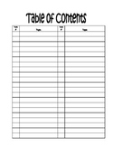 Table of Contents template