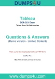 Tableau SCA-C01 Dumps: Tableau Guide To Prepare Exam