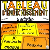 Tableau d'enrichissement - Automne    - French Early Finisher