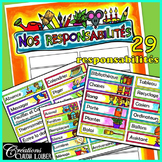 Tableau des responsabilités - 29 responsabilités - Rentrée