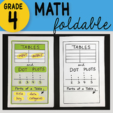Math Doodle - Tables and Dot Plots ~ INB Foldable Notes ~