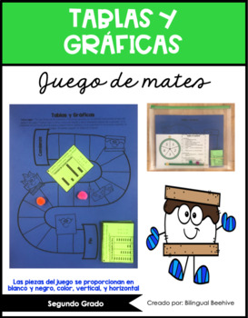 Preview of Tables and Graphs Math Game (SPANISH)/Tablas y Gráficas