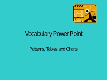 Preview of Tables and Patterns Powerpoint