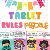 Technology Rules Posters | For: Tablet, Ipad, Chromebook, & iPod