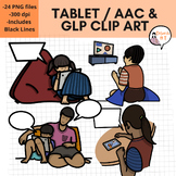 Tablet, TV & Media Use | Gestalt Language Processing GLP ClipArt